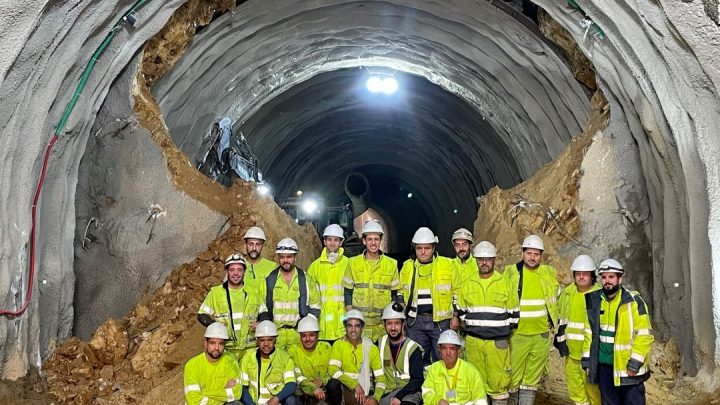 Aberto o primeiro túnel da extensão da linha amarela do Metro em Gaia