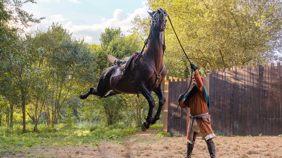 Torneios medievais da Viagem Medieval estreiam cavalaria acrobática francesa e apostam em efeitos épicos Torneios medievais da Viagem Medieval estreiam cavalaria acrobática francesa e apostam em efeitos épicos