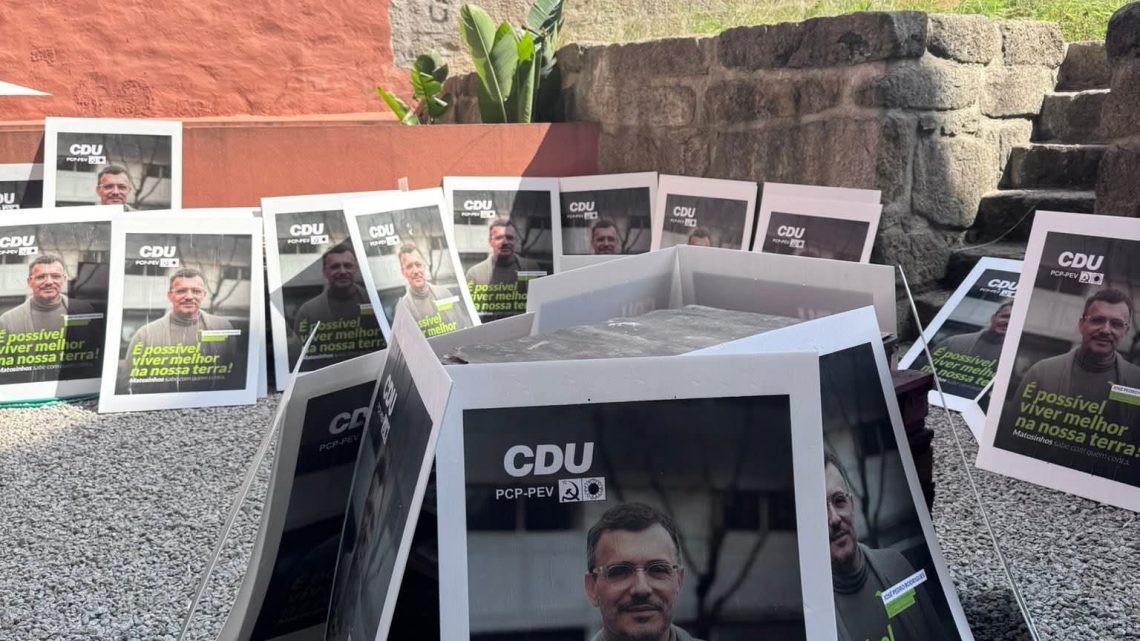 Cartazes da CDU vandalizados em Matosinhos Cartazes da CDU vandalizados em Matosinhos