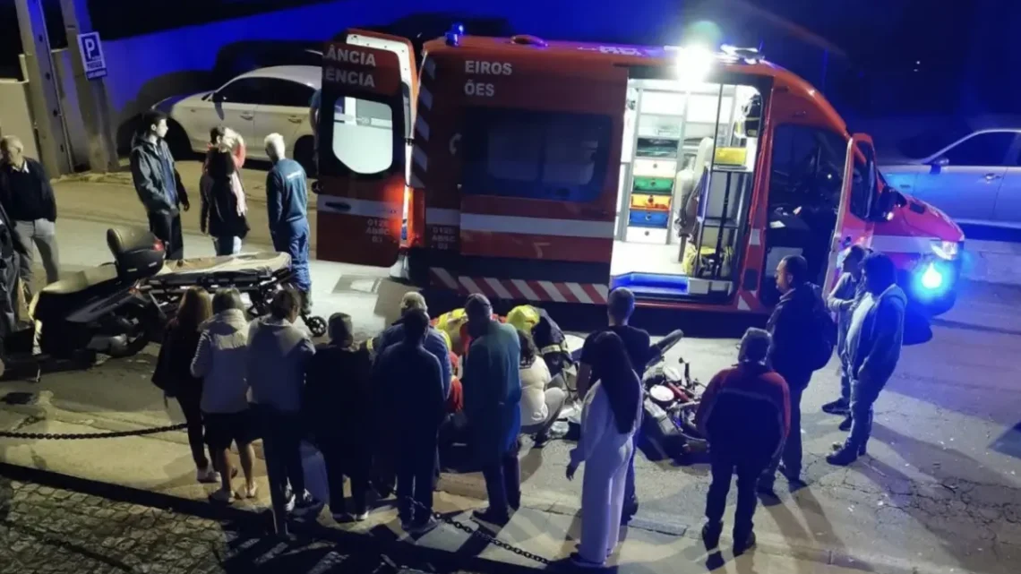 Homem ferido em colisão entre carro e mota em Oliveira de Azeméis Homem ferido em colisão entre carro e mota em Oliveira de Azeméis