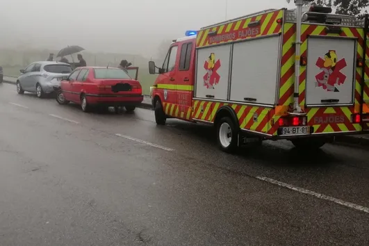 Colisão entre dois carros provoca dois feridos em Oliveira de Azeméis Colisão entre dois carros provoca dois feridos em Oliveira de Azeméis