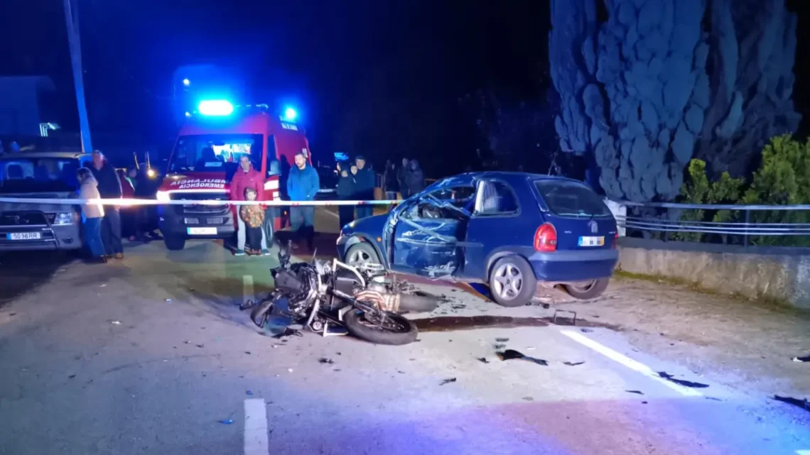 Colisão em Chave, Arouca, provoca três feridos, dois graves