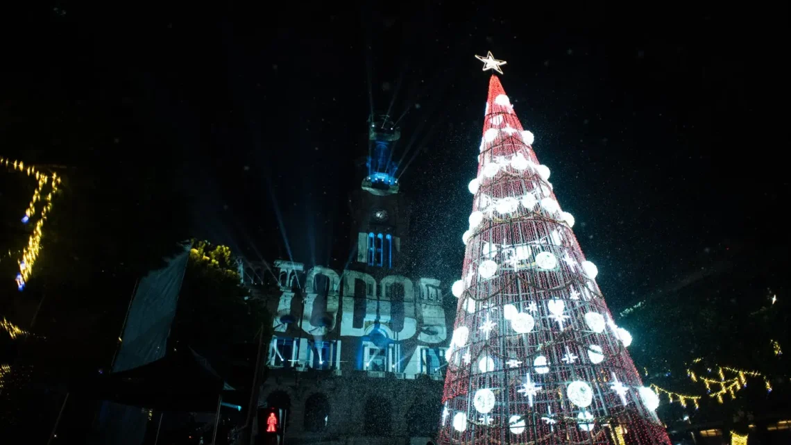 Porto acende luzes de Natal com espetáculo e milhares de visitantes nos Aliados