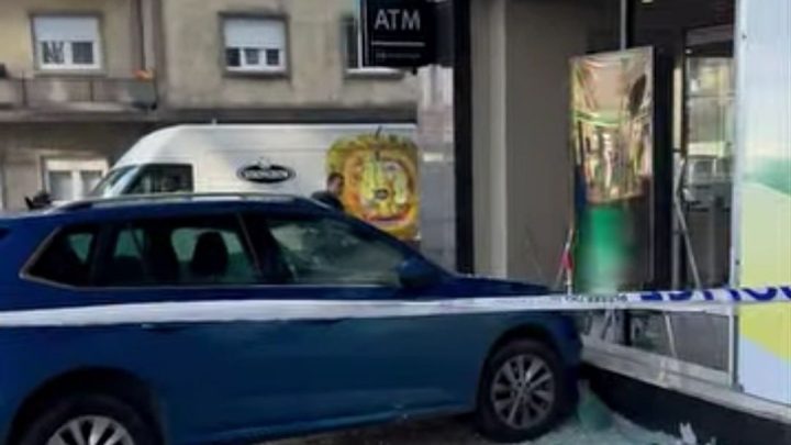 Motorista de TVDE atira carro propositadamente contra fachada do Novo Banco em Gaia