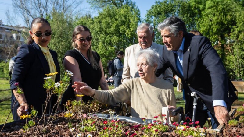 Novo jardim sensorial em Santo Tirso aposta na inclusão e qualidade de vida