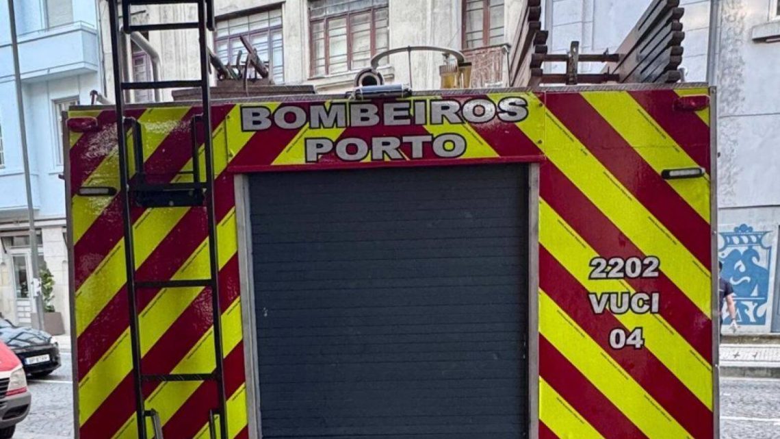 Incêndio deflagrou no centro da cidade do Porto