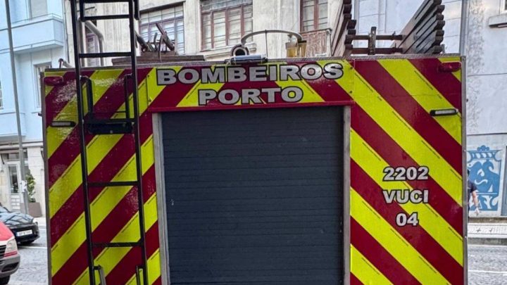 Incêndio deflagrou no centro da cidade do Porto