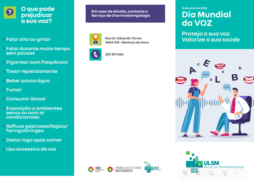 Unidades de saúde assinalam Dia Mundial da Voz com rastreios gratuitos