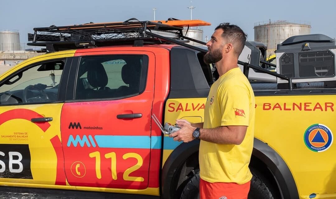 Matosinhos reforça vigilância balnear com drones equipados com câmara térmica e megafone