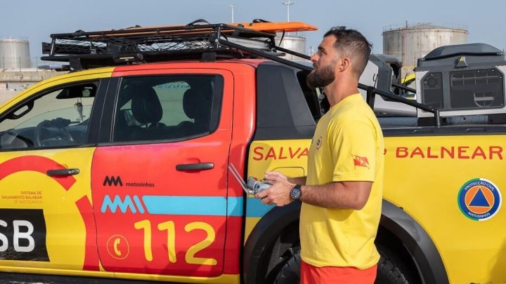 Matosinhos reforça vigilância balnear com drones equipados com câmara térmica e megafone