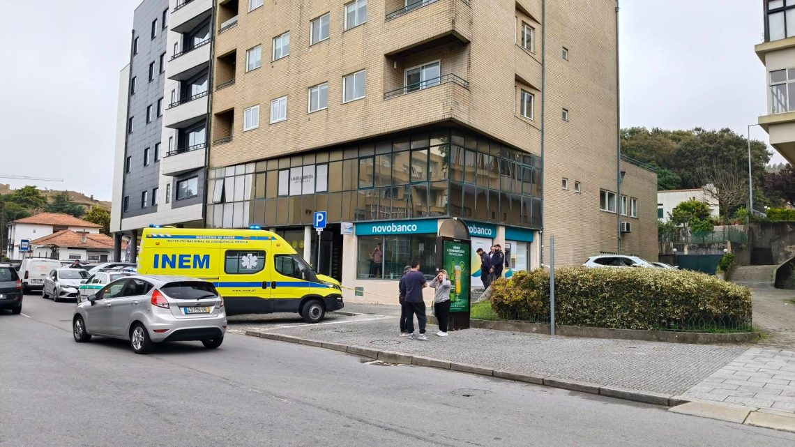 Assalto à mão armada em banco em Canelas – Gaia faz dois feridos e mobiliza autoridades