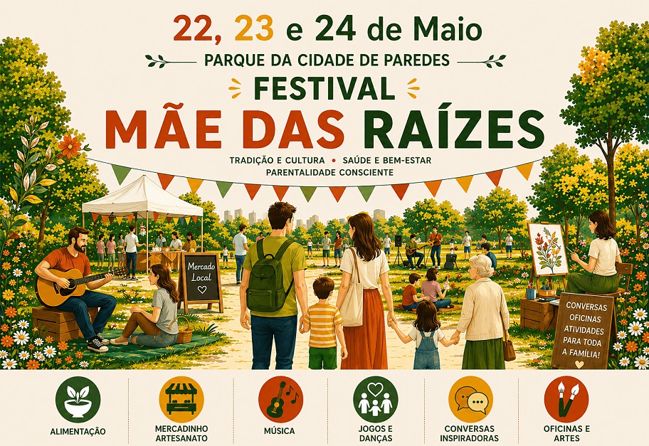 Parque da Cidade de Paredes recebe Festival Mãe das Raízes dedicado às famílias