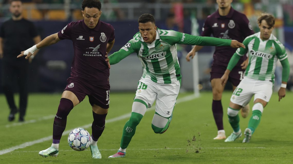 FC Porto sofre nova derrota europeia após permitir reviravolta do Betis em Sevilha